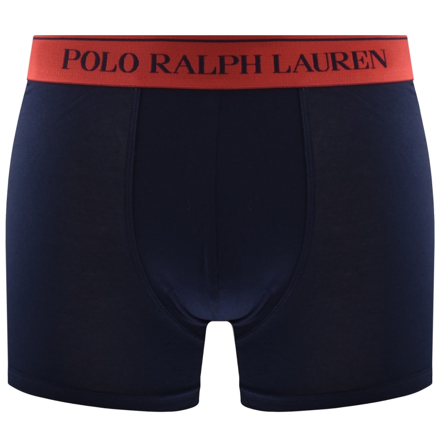 Image number 3 for Ralph Lauren Underwear 3 Pack Trunks Navy