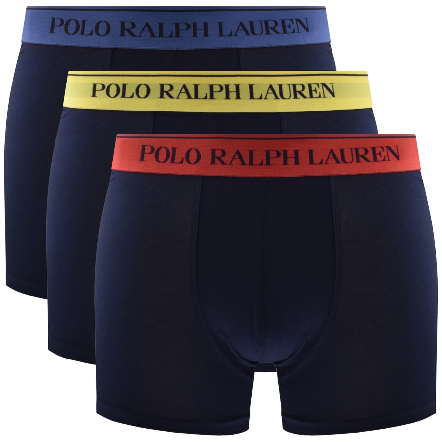 Image number 1 for Ralph Lauren Underwear 3 Pack Trunks Navy