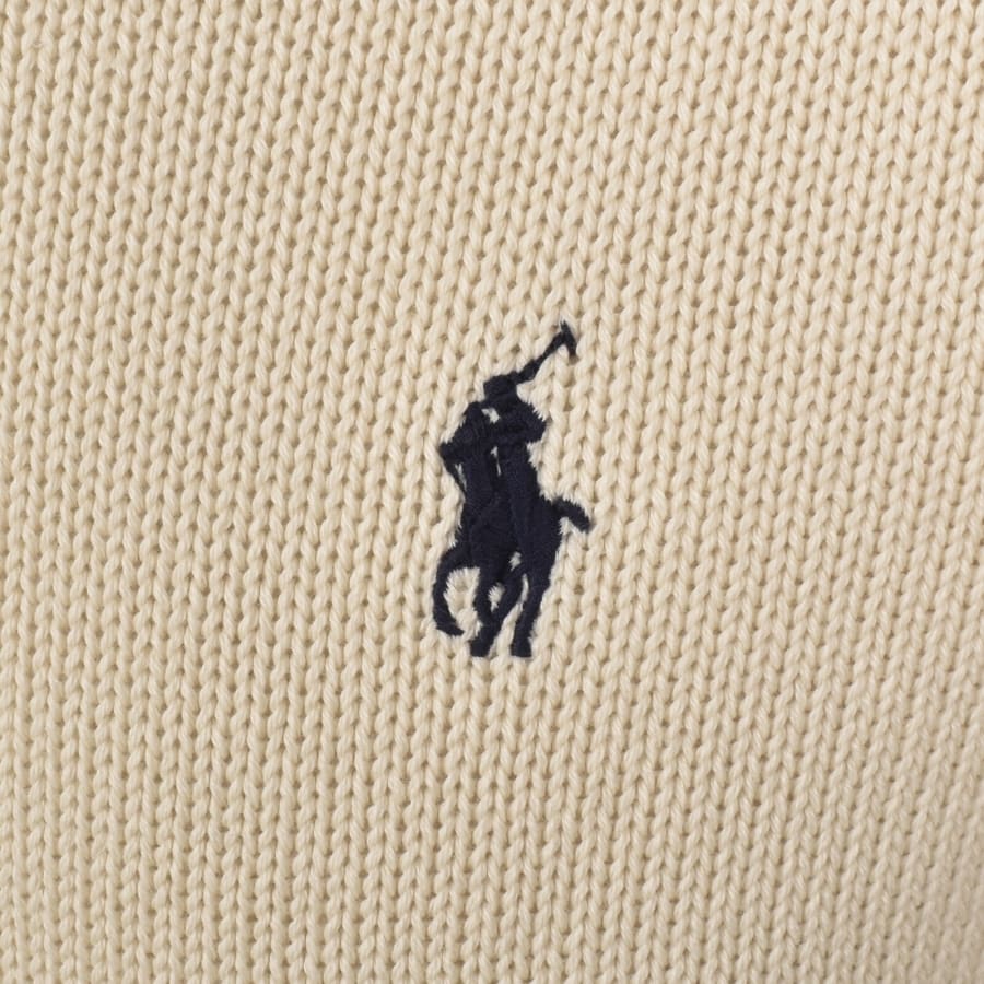 Image number 3 for Ralph Lauren Crew Neck Knit Jumper Cream
