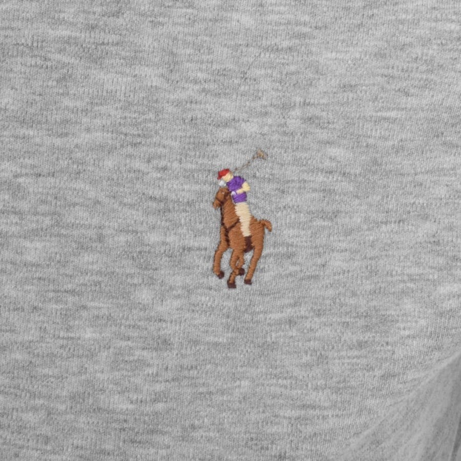 Image number 3 for Ralph Lauren Pima Crew Neck T Shirt Grey