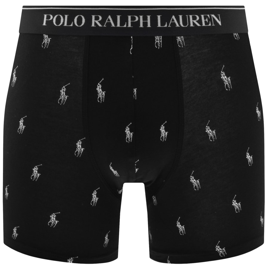 Image number 4 for Ralph Lauren Underwear 3 Pack Boxer Briefs Black