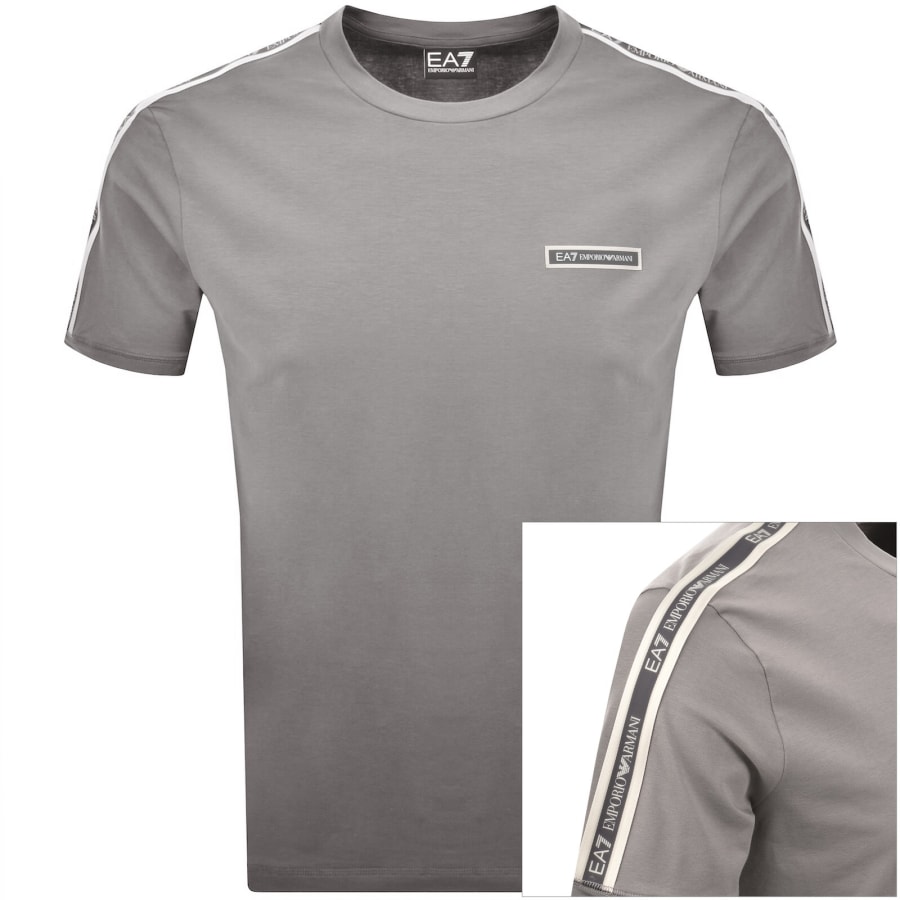 Image number 1 for EA7 Emporio Armani Logo T Shirt Grey
