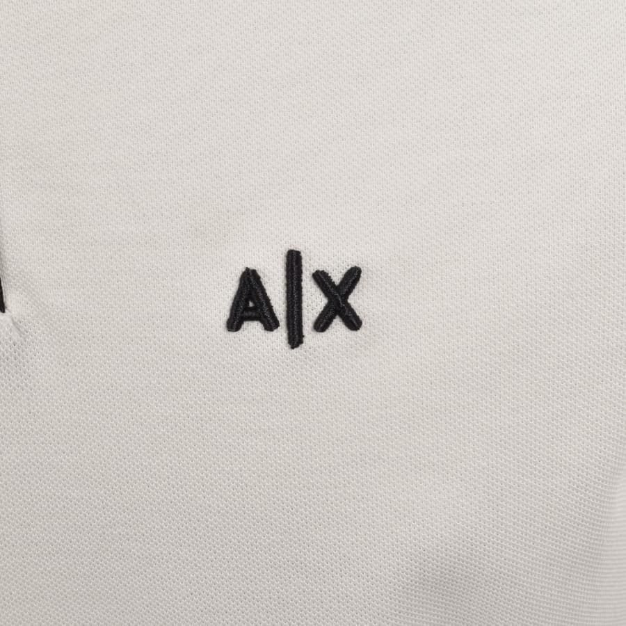 Image number 3 for Armani Exchange Polo T Shirt Cream