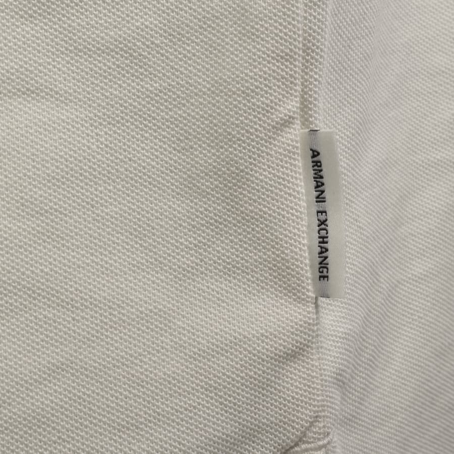 Image number 4 for Armani Exchange Polo T Shirt Cream