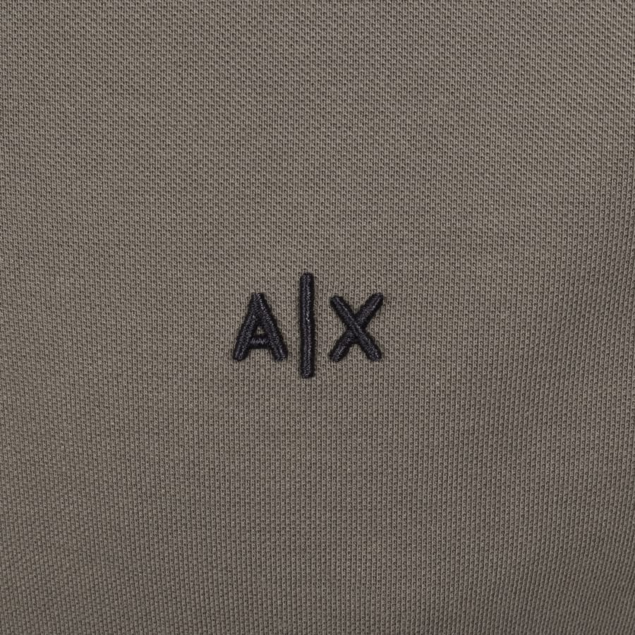 Image number 3 for Armani Exchange Polo T Shirt Falcon Grey