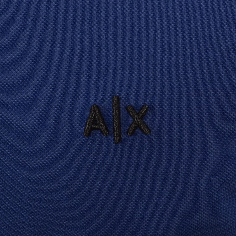 Image number 3 for Armani Exchange Polo T Shirt Blue