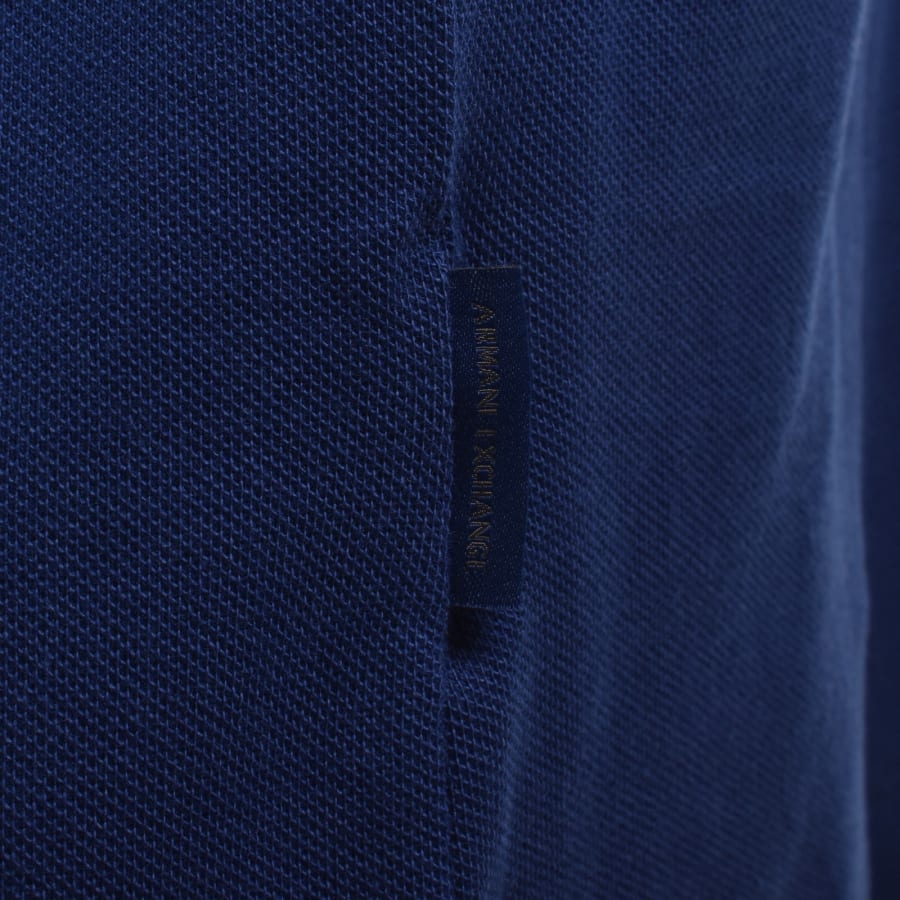 Image number 5 for Armani Exchange Polo T Shirt Blue