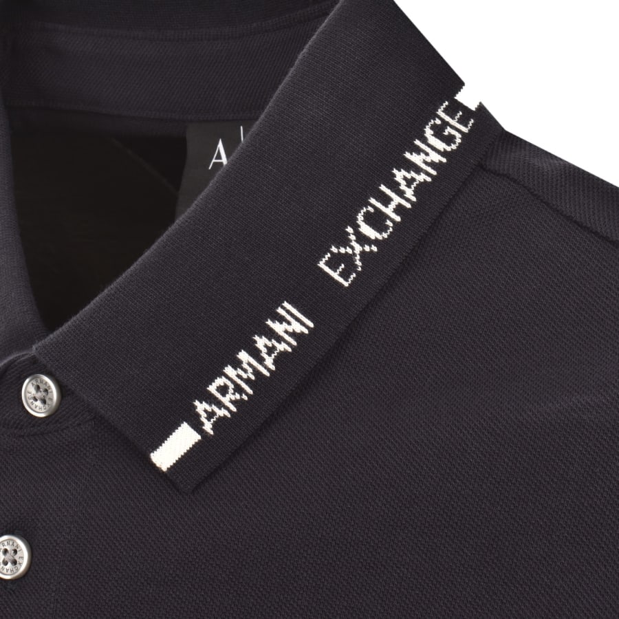 Image number 4 for Armani Exchange Polo T Shirt Deep Navy