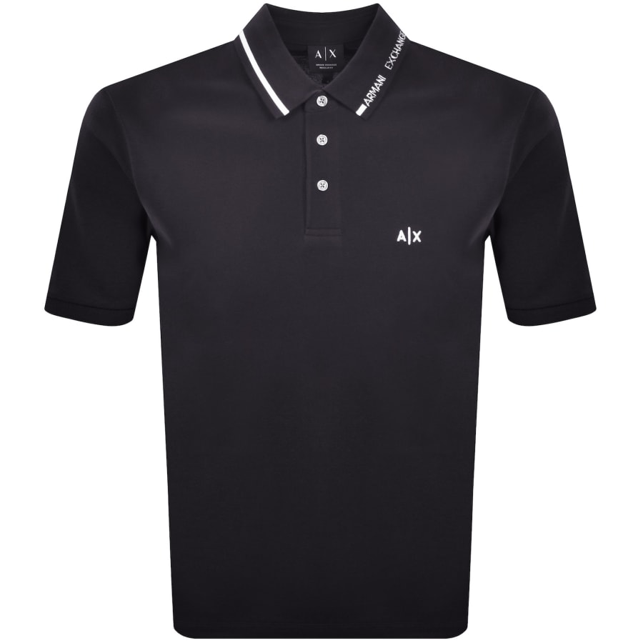 Image number 1 for Armani Exchange Polo T Shirt Deep Navy