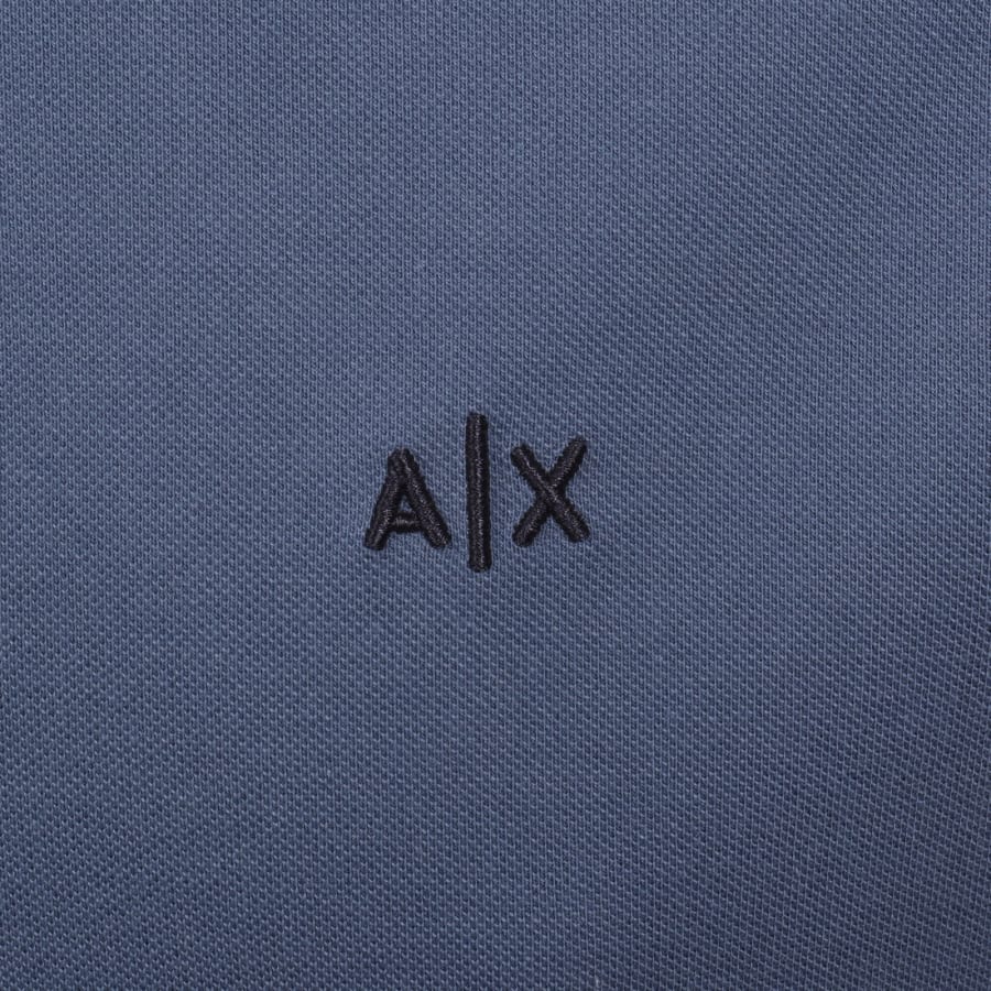Image number 3 for Armani Exchange Polo T Shirt Blue