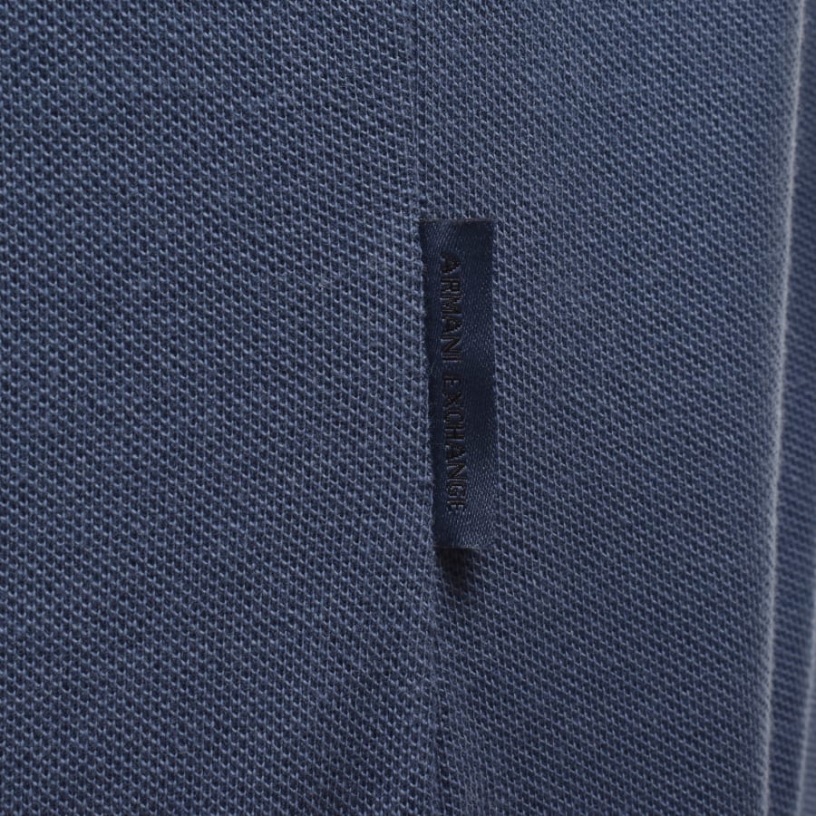 Image number 5 for Armani Exchange Polo T Shirt Blue