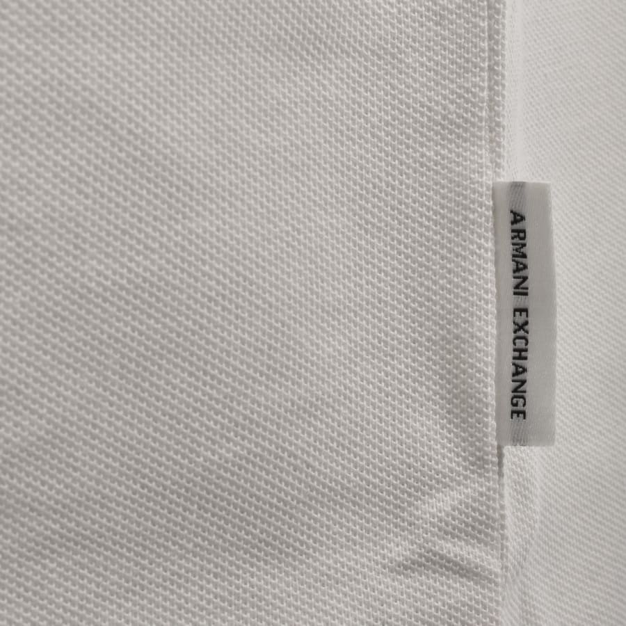Image number 4 for Armani Exchange Polo T Shirt Cream