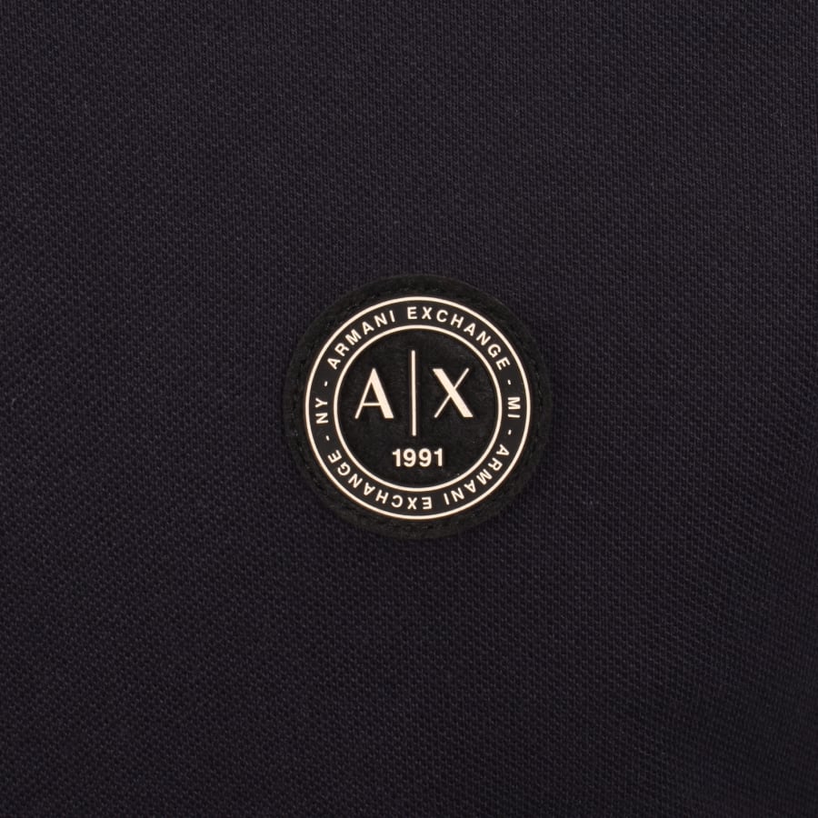 Image number 3 for Armani Exchange Polo T Shirt Deep Navy