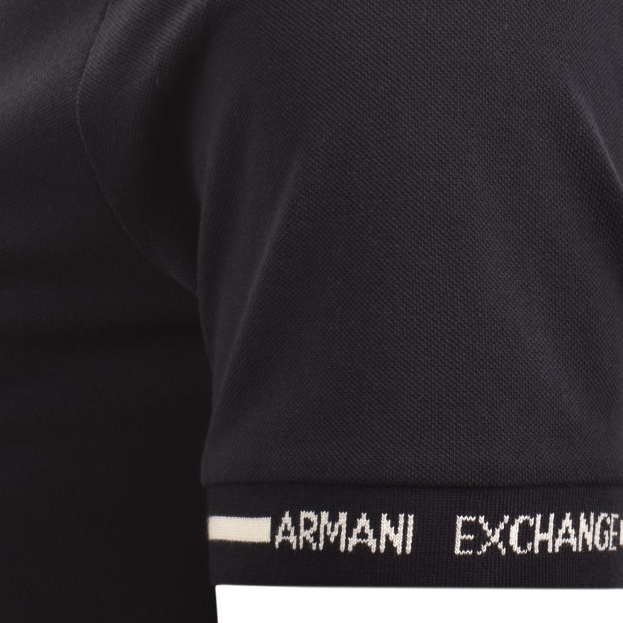 Image number 3 for Armani Exchange Pique T Shirt Deep Navy
