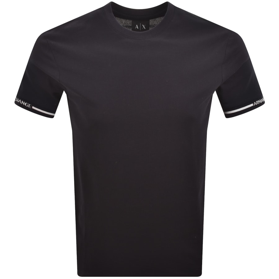 Image number 1 for Armani Exchange Pique T Shirt Deep Navy
