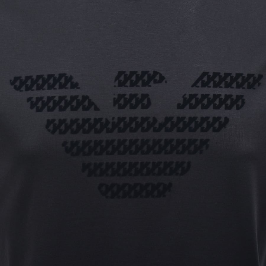 Image number 3 for Emporio Armani Flocked T Shirt Navy