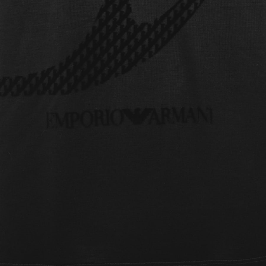 Image number 3 for Emporio Armani Flocked T Shirt Black