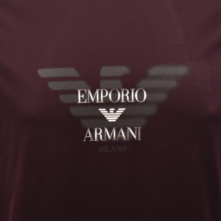 Image number 3 for Emporio Armani Logo T Shirt Brown