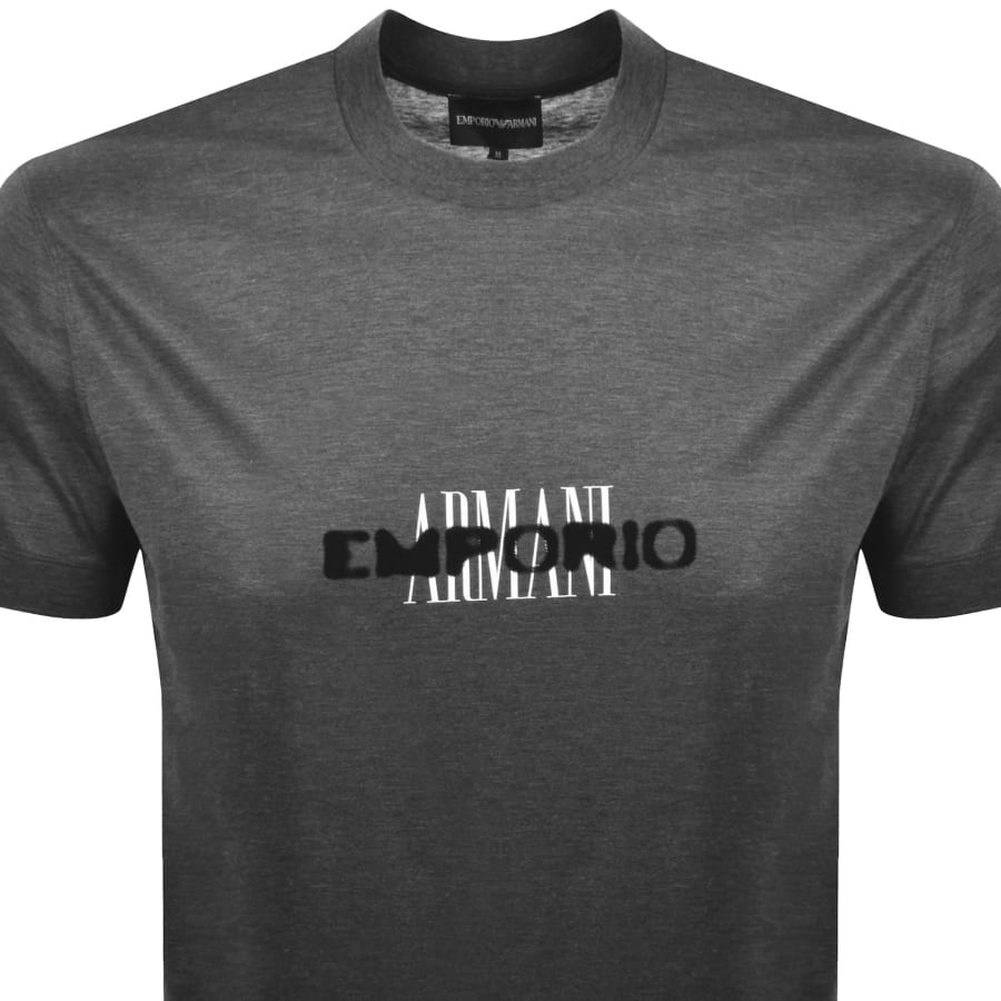 Image number 2 for Emporio Armani Logo T Shirt Grey