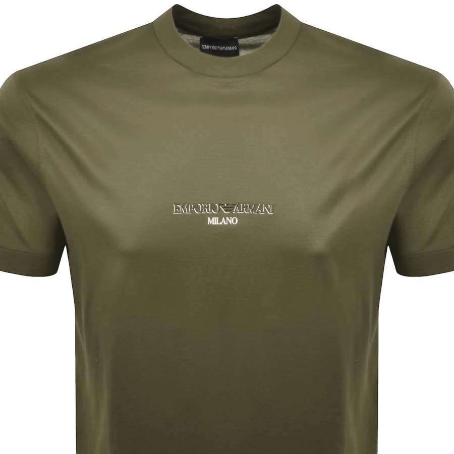 Image number 2 for Emporio Armani Logo T Shirt Green