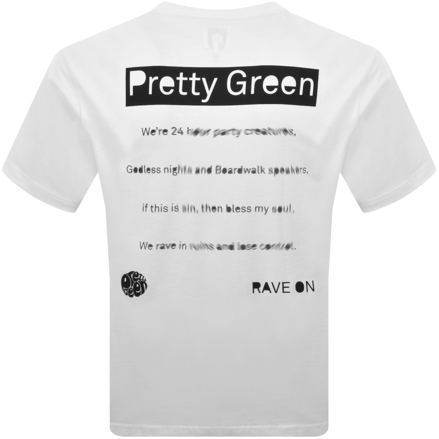 Image number 5 for Pretty Green Boardwalk T Shirt White