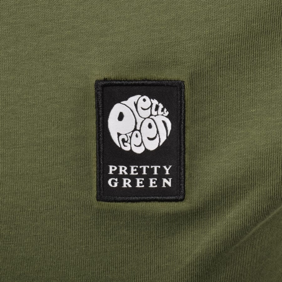 Image number 3 for Pretty Green Sinclair T Shirt Khaki