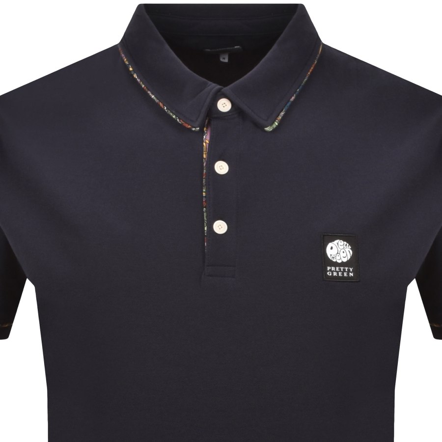 Image number 2 for Pretty Green Albion Polo T Shirt Navy
