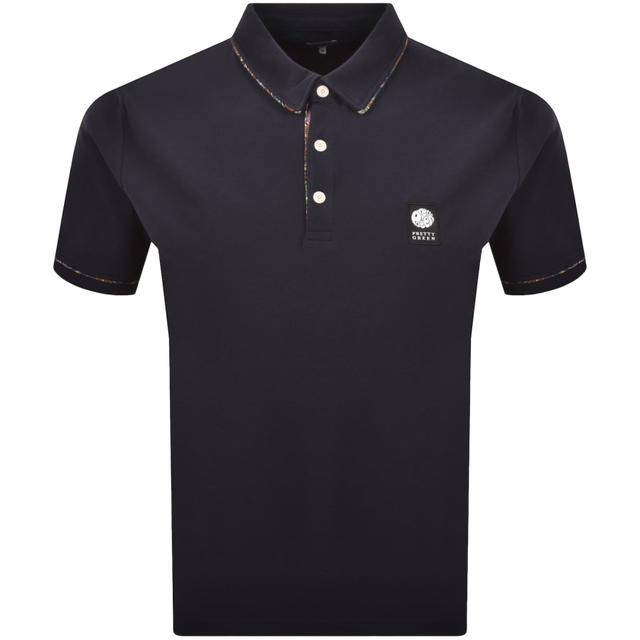 Image number 1 for Pretty Green Albion Polo T Shirt Navy