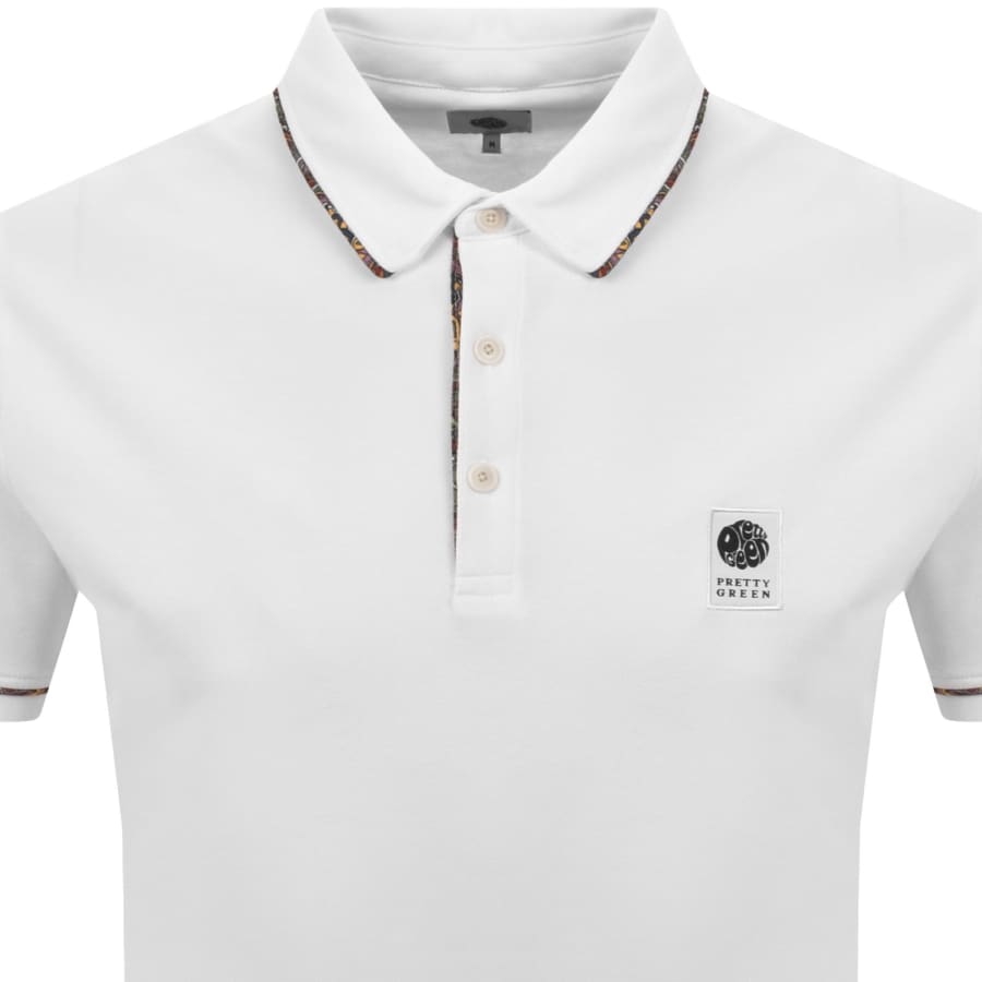 Image number 2 for Pretty Green Albion Polo T Shirt White