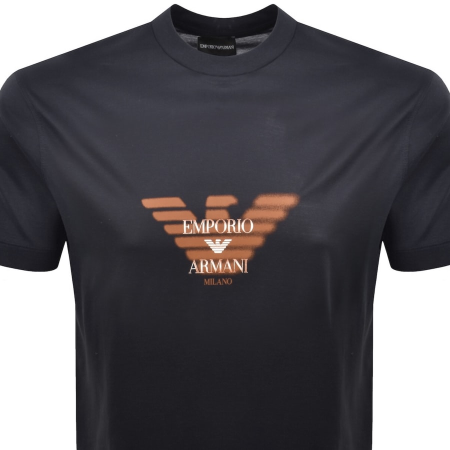 Image number 2 for Emporio Armani Logo T Shirt Navy