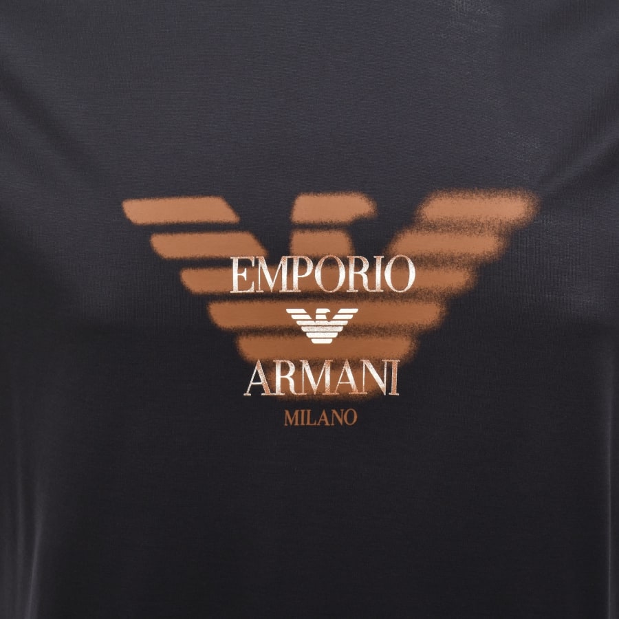 Image number 3 for Emporio Armani Logo T Shirt Navy