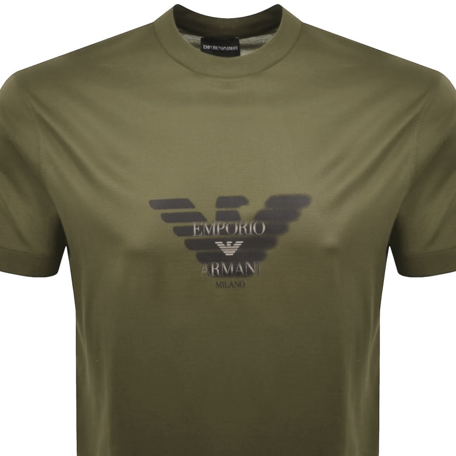 Image number 2 for Emporio Armani Logo T Shirt Green