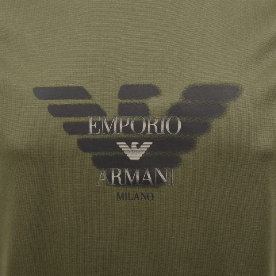 Image number 3 for Emporio Armani Logo T Shirt Green