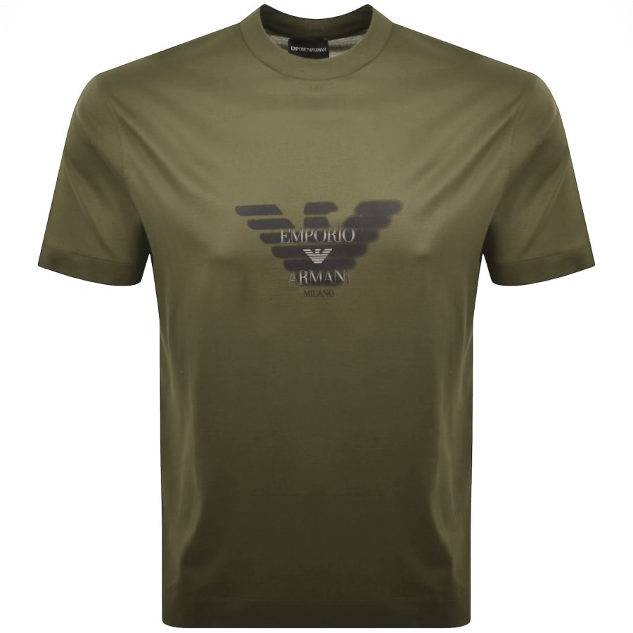 Image number 1 for Emporio Armani Logo T Shirt Green