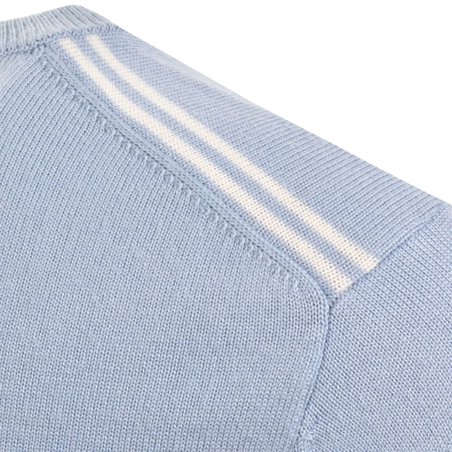 Image number 4 for Pretty Green Merino Blend Knit Jumper Blue
