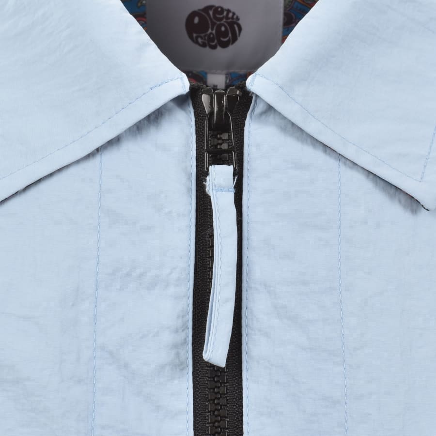 Image number 5 for Pretty Green Heaton Zip Overshirt Blue
