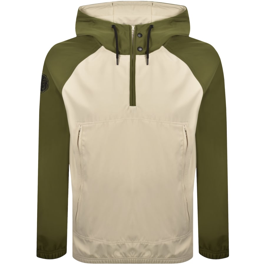 Image number 2 for Pretty Green Travis Smock Jacket Khaki