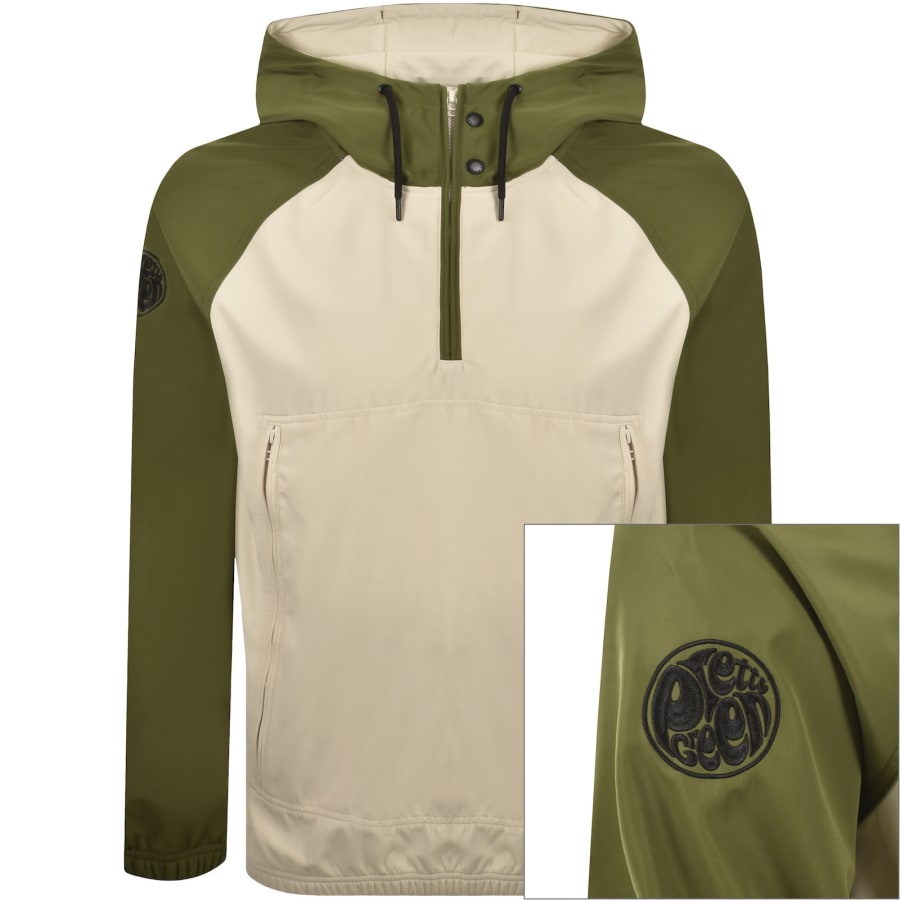 Image number 1 for Pretty Green Travis Smock Jacket Khaki