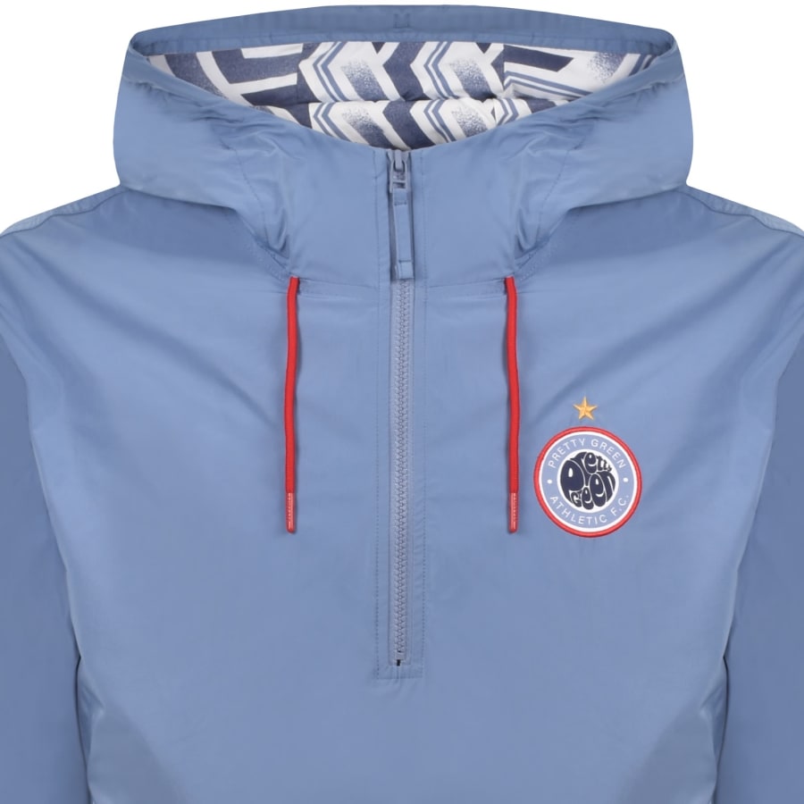 Image number 2 for Pretty Green Kingsleigh Smock Jacket Blue