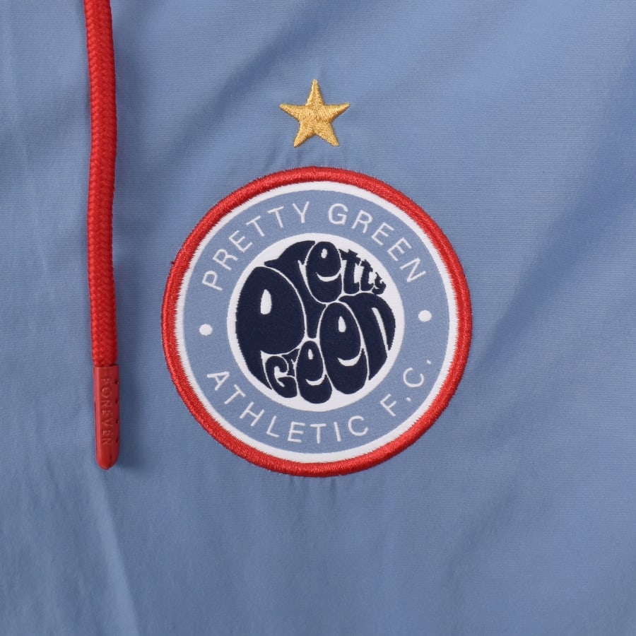 Image number 3 for Pretty Green Kingsleigh Smock Jacket Blue