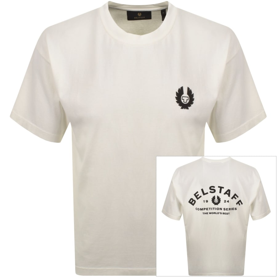 Image number 1 for Belstaff Competition T Shirt Chalk White