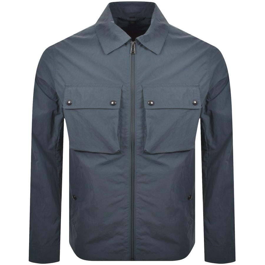 Image number 2 for Belstaff Tourer Overshirt Petrol Blue
