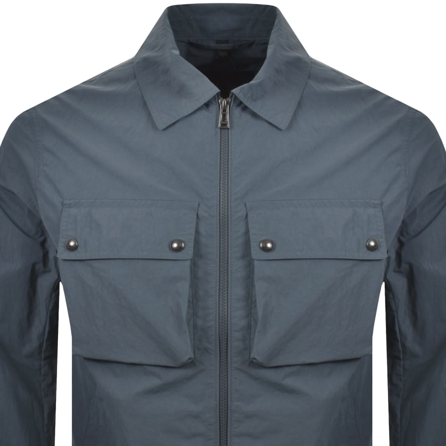 Image number 3 for Belstaff Tourer Overshirt Petrol Blue
