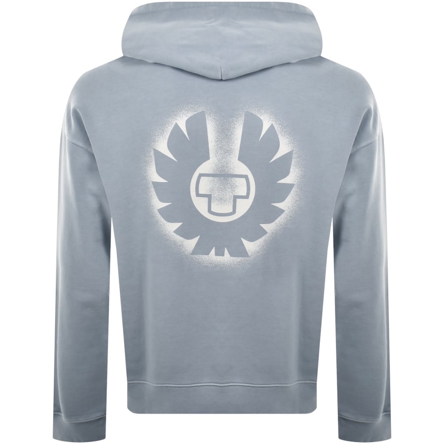 Image number 5 for Belstaff Competition Hoodie Blue