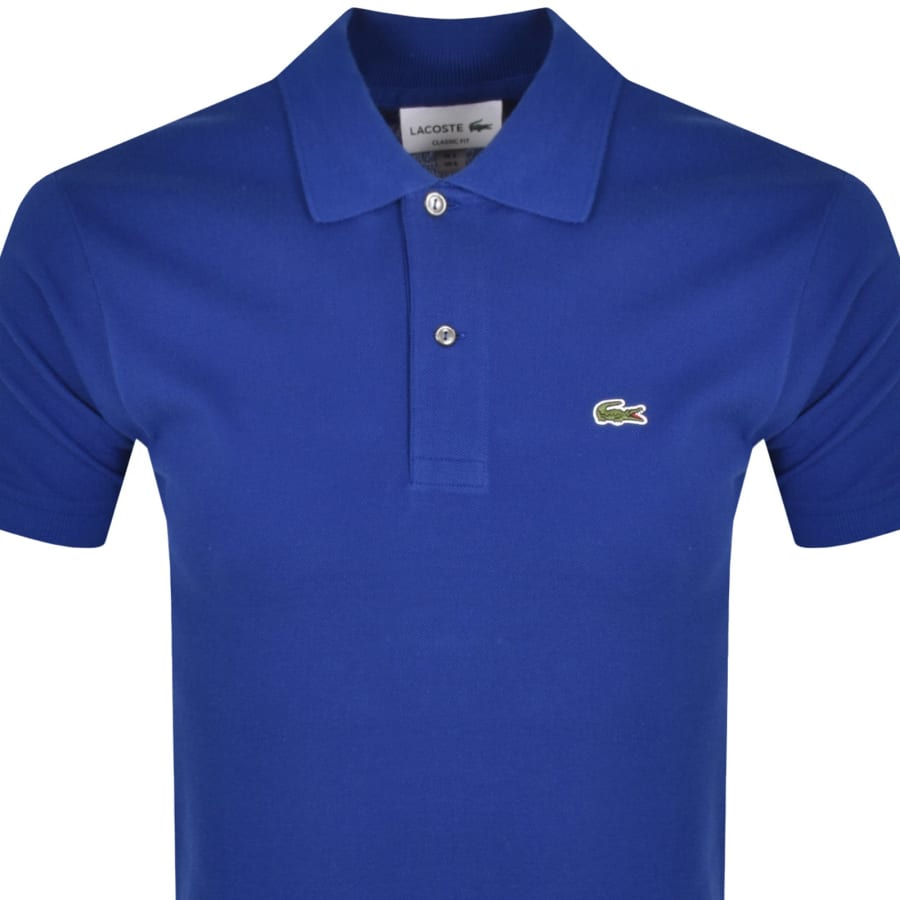 Image number 2 for Lacoste Short Sleeved Polo T Shirt Blue
