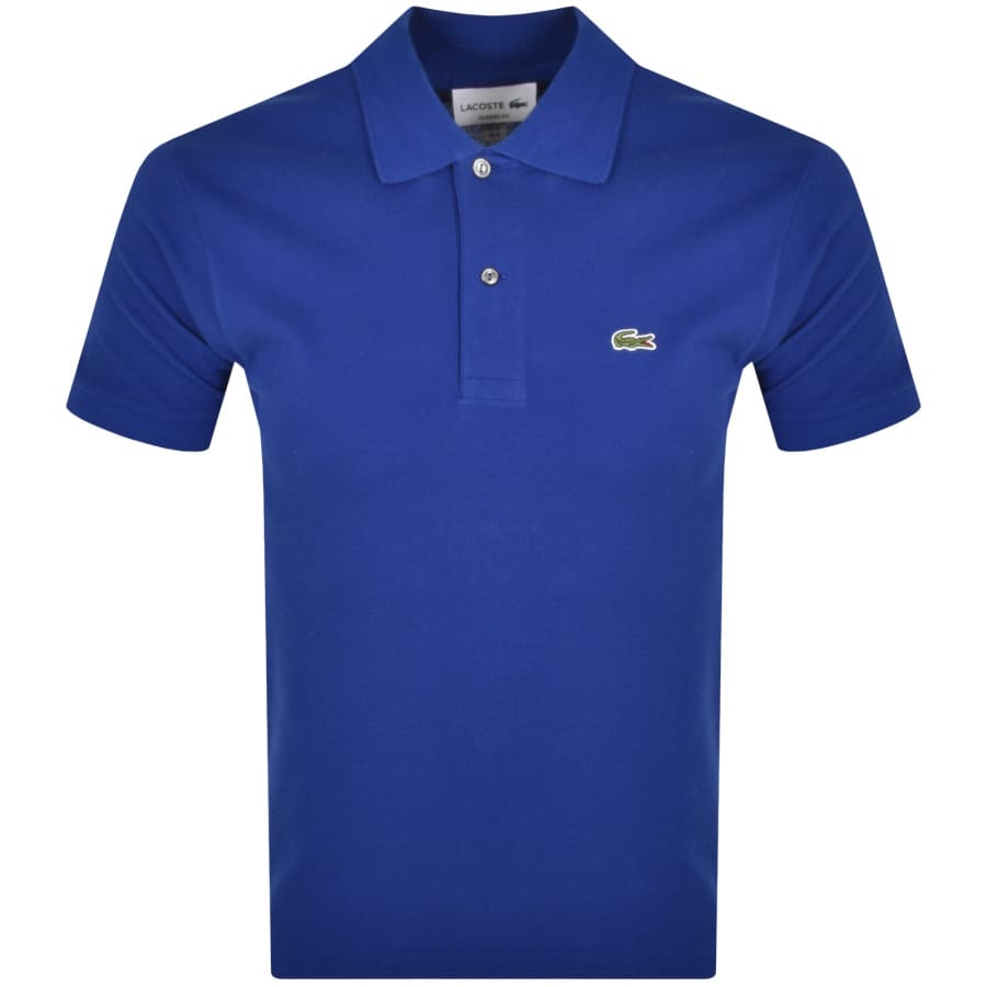 Image number 1 for Lacoste Short Sleeved Polo T Shirt Blue