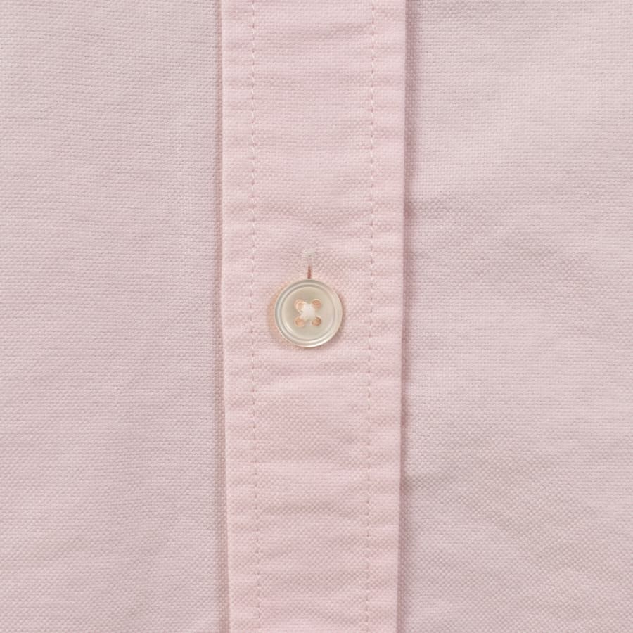 Image number 4 for Lacoste Woven Short Sleeved Shirt Light Pink