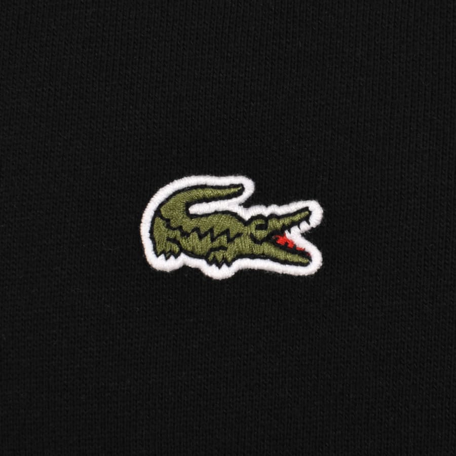 Image number 3 for Lacoste Logo Pullover Hoodie Black