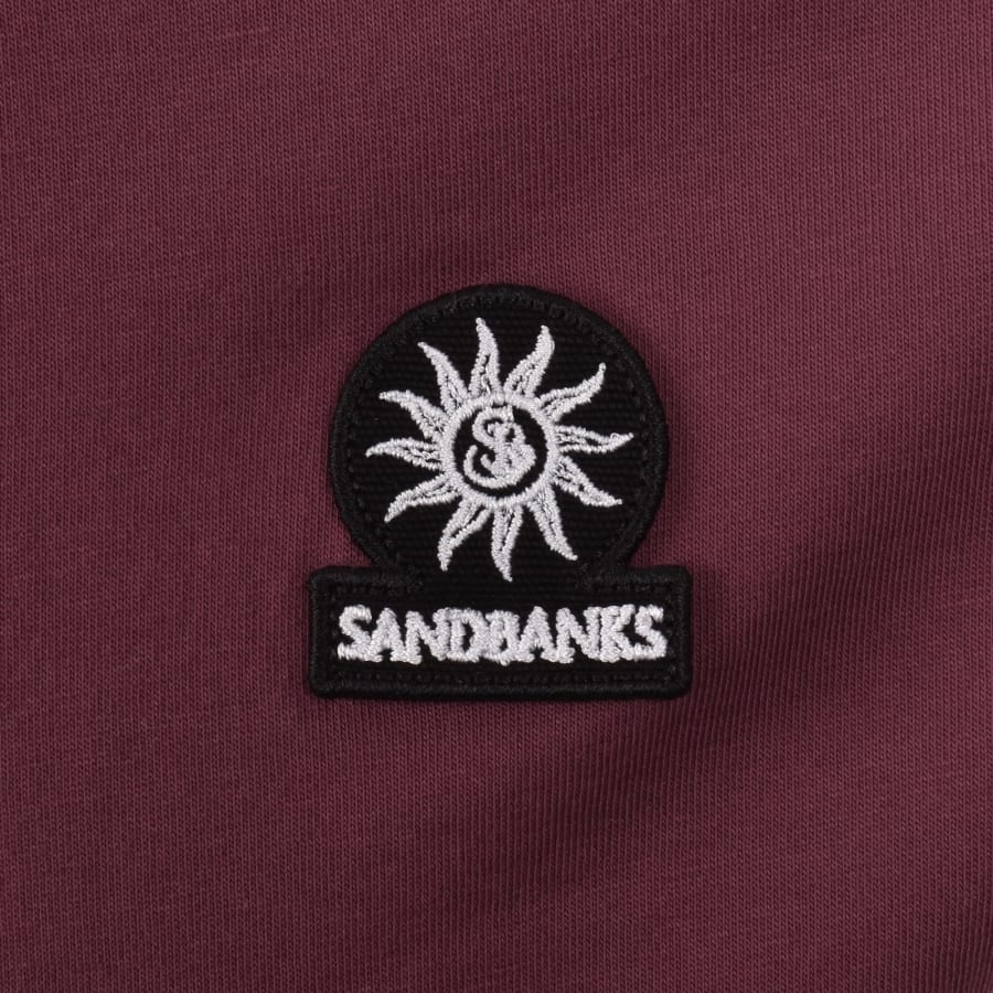 Image number 3 for Sandbanks Badge Logo T Shirt Red
