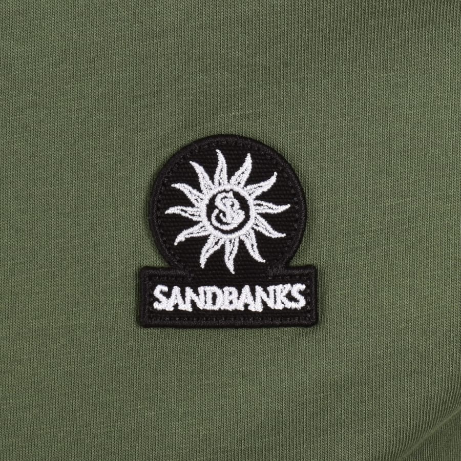 Image number 3 for Sandbanks Badge Logo T Shirt Green